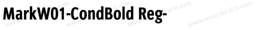 MarkW01-CondBold Reg字体转换